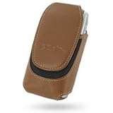 Pdair Universal Leather Pouch Case (Xtra Large - Brown) for Sony Ericsson P900/P910i