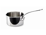 0.9 Qt Stainless Saucepan w Lid - Mauviel M Cook