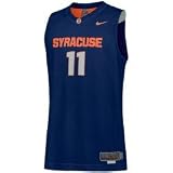 Nike Elite Syracuse Orange #11 Navy Blue Twilled Basketball Jersey