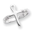 Sterling Silver Ankh (Egyptian) Cross Ring - Size 7 - JewelryWeb