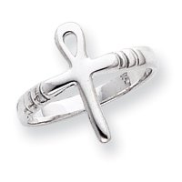 Sterling Silver Ankh (Egyptian) Cross Ring