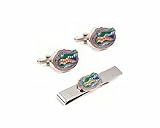Florida Gators Cuff Links and Tie Bar Gift Set