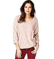Indigo Collection Space Dye Jumper with Linen