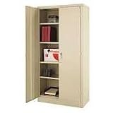 QUICK-ASSEMBLE 72 HIGH STORAGE CABINET, 36 X 18, BLACK