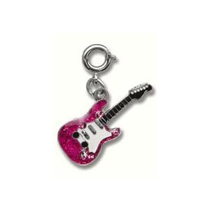 Buy CHARM IT! Girls Rock Star Pink Glitter Guitar Charm with Crystals by CHARM IT! Ks Charming Designs