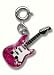 21MIyU3XMmL. SL75  CHARM IT!© Girls Rock Star Pink Glitter Guitar Charm with Crystals