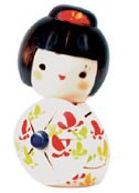 Kokeshi Doll Hanagasa Flower Dance Collectable
