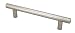 Cosmas Hardware European Style Bar Cabinet Pull 6 1/8 Satin Nickel 3-3/4 Center 96mm