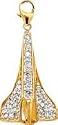 Space Shuttle, 14K White Gold Diamond Charm