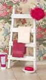 White Wooden Quilt Rack
