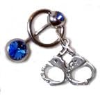 Handcuff Bondage belly button ring with Quality Metals - Customize your Fit - Pick from 3... by 