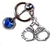 Handcuff Bondage belly button ring with Quality Metals - Customize your Fit - Pick from 3 Barbell Lengths