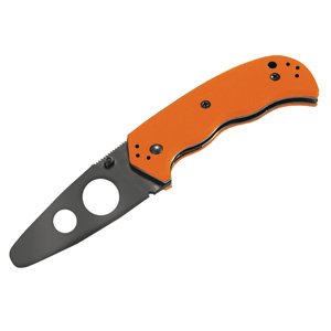 Buy Crucible Trainer Signature Blunt Plain Folding Blade, G-10 by BlackHawk Blades