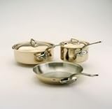Mauviel Cuprinox Style 5-Piece Copper Cookware Set