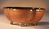 Bonsai Boy's Round Petal Shape - Glazed Aztec Orange<br>6.0x4.75x2.5