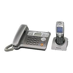 Panasonic KX-TCD545EM Corded Phone with Answer Machine and Additional Cordless Handset and Charger