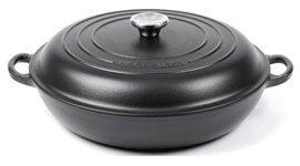 Le Creuset Cast Iron 30cm Shallow Buffet Casserole Black (Ref Cl)