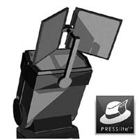 PRESSlite Vertex Light Modifier, for any Portable Shoe Mount Electronic Flash by 