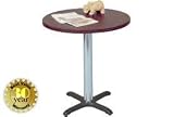 36 Round Lunchroom Table - Mahogany