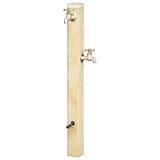 陶器陶器立水栓 補助蛇口仕様 白釉