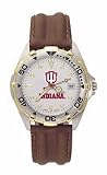 Indiana- Athletic- Hoosiers Men's All Star Watch with Leather Band from Hana Time