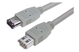 IEEE-1394 Firewire Cable, Type 1 M - Type 1 F, 2.0m