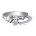 .25CT Baguette Diamond Hand Engraved Platinum Semi Mount