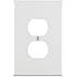 Leviton 88103 1-Gang Duplex Device Receptacle Wallplate, Oversized, Thermoset, Device Mount, White