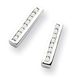 Silver .18ct. Diamond Earrings QW192 QG