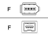 2m Ieee 1394 Firewire Cable 4pin/6pin Long S400 Compliant