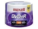 MAXELL 50-Pack DVD+R Recordable DVD (16X)