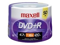 MAXELL 50-Pack DVD+R Recordable DVD (16X)