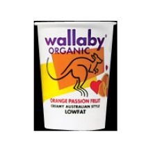 Wallaby Organic Orange Passion Fruit Yogurt, 6 Ounce -- 12 per case.