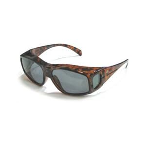 Birdz-Eyewear-Beak-1-1-mm-Polarized-Sunglasses-Brown-Tortoise-Print-Frame-Fits-over-glasses-100-UV-400-protection-Micro-fiber-carry-bag-included
