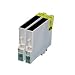 MoreInks T0801 x 2 - Twin Pack Black Compatible Ink Cartridges for Epson Stylus Photo PX700W PX800FW R265 R285 R360 RX560 RX585 RX595 RX680 RX685