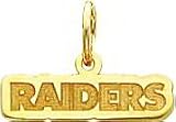 14K Gold NFL Oakland Raiders Charm