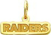 14K Gold NFL Oakland Raiders Charm