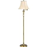 Kirketon Swing Arm Floor Lamp in Aged Brass