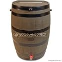 Flat Back Rain Barrel - Woodgrain
