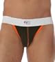 Go Softwear Cotton Lycra Jock Strap 2039 S/Military/Orange
