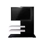 ALMERIA Noir Meuble TV Fixation Murale avec 2 tabl&hellip de Casado