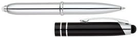 Sanis Touchscreen Ballpoint Pen & Stylus with Light- Black with Case Great for Father's Day, Birthday for Step-Dad, Step-Father, Dad, Graduation