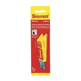 Starrett B424-2 4" 24t Str 2pk Starrett Bi-met Saw Blade