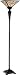 Remus Tiffany Style Dark Bronze Finish Torchiere Lamp