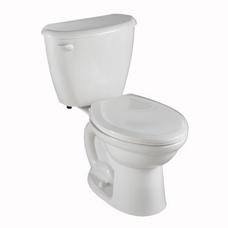 American Standard 2437.800.020 Colony Fit Right Height Elongated Two Piece Toilet with Right Hand Trip Lever, White