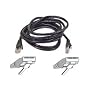 Belkin 3ft Cat5e Black Patch Cord Snagless