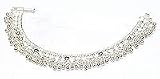 Anklet Chains Foot Jewelery In Sterling Silver 100 gms. 9.5 " (sanklt017)
