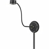 Dark Bronze Saucer LED Plug-In Swing Arm Wall Lamp