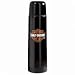 Harley Davidson Bar & Shield Thermal Bottle with THE classic Harley Bar & Shield. Holds a full 16 oz. Acrylic thermal bottle. Insulated, stainless steel interior. Push-button lid allows user to pour directly from the bottle into the lid cup or other mug. Lid unscrews for easy cleaning. Features Bar & Shield on both sides and on top of the lid. Not dishwasher or microwave safe, 99295-06V