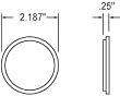 Truck-Lite Reflector 2" Round Yellow Stick On 45A